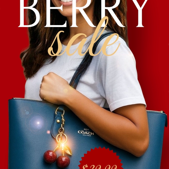 Cherry Purse Charm TRENDING A MUST HAVE!!!! - Picture 1 of 1